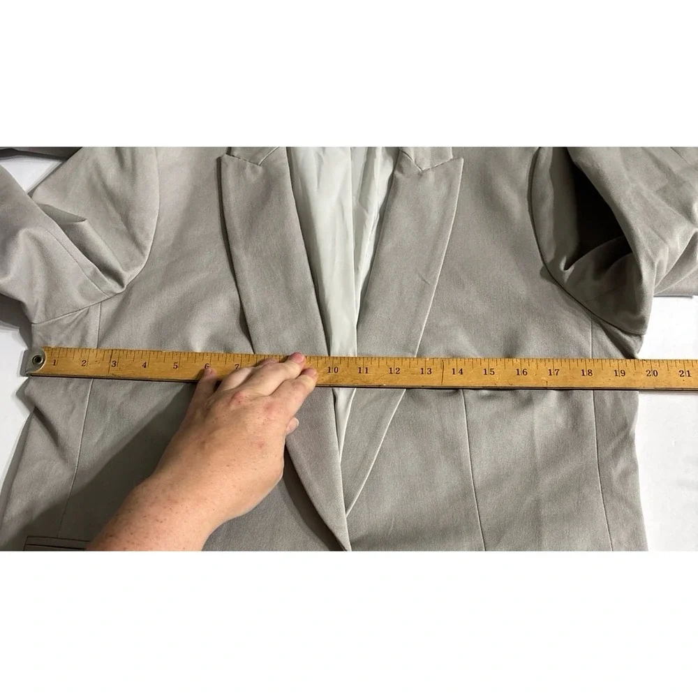 J.Crew Men's Light Gray one Button Blazer (No size Tag) AS IS